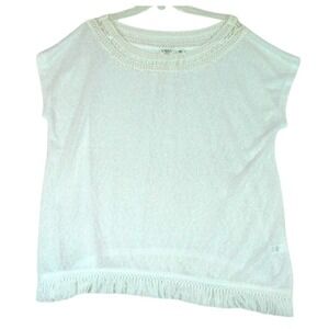 Cato Top Womens Size 18/20W Crochet Lace Semi Sheer Boho Casual Ladies Shirt‎